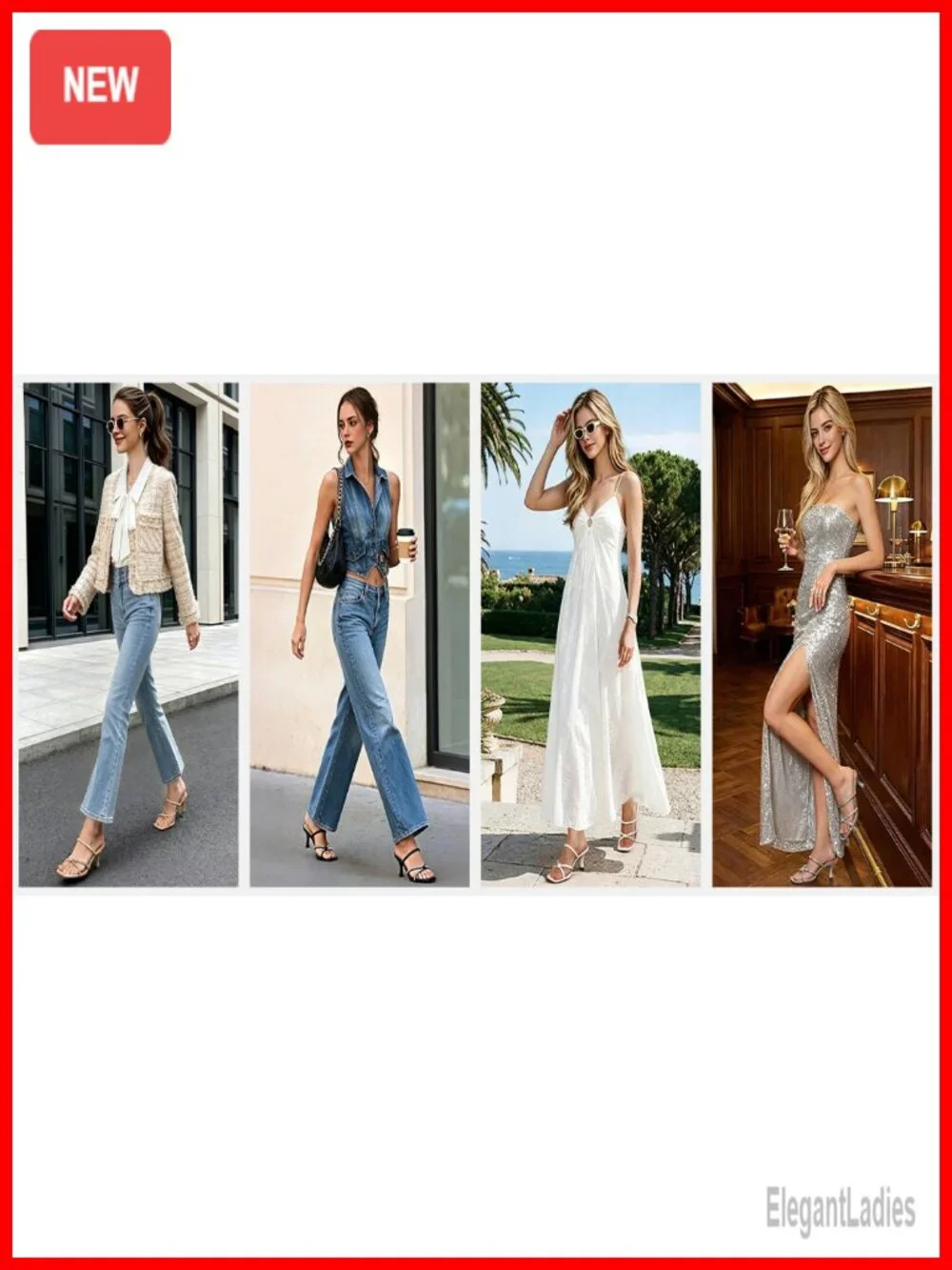 Kitten Heel Sandals Slip On Open Toe Strappy Heels Women
